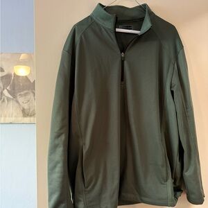 PGA Tour Green XL Lined Quarter Zip Pullover